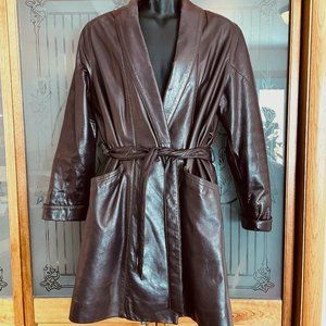Genuine Leather Jacket, 3/4-length